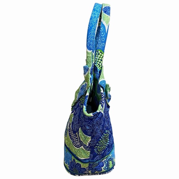 Vera Bradley Lily Doodle Daisy Ruffled Mini Purse Y2K Retired Print 2012 New - Picture 4 of 16